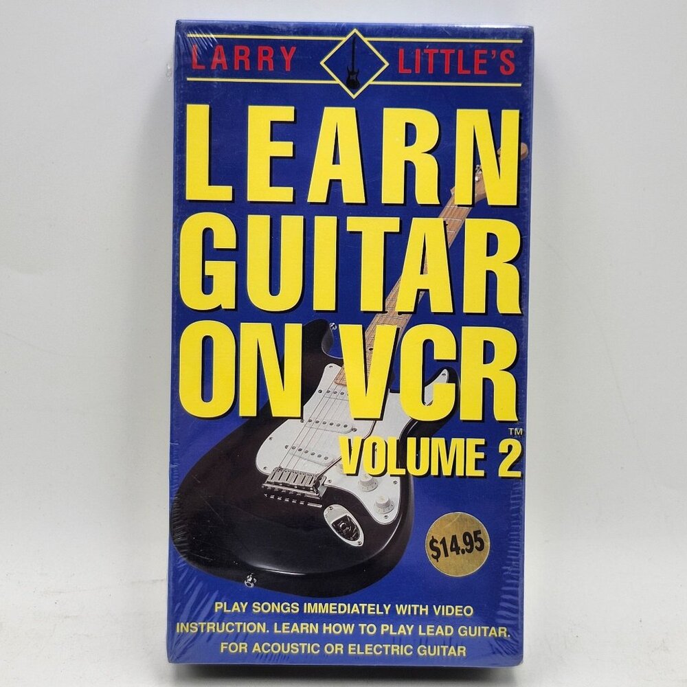 Larry Littles Learn Guitar On VCR Vol2 Sealed VHS Acoustic Electric Guitar